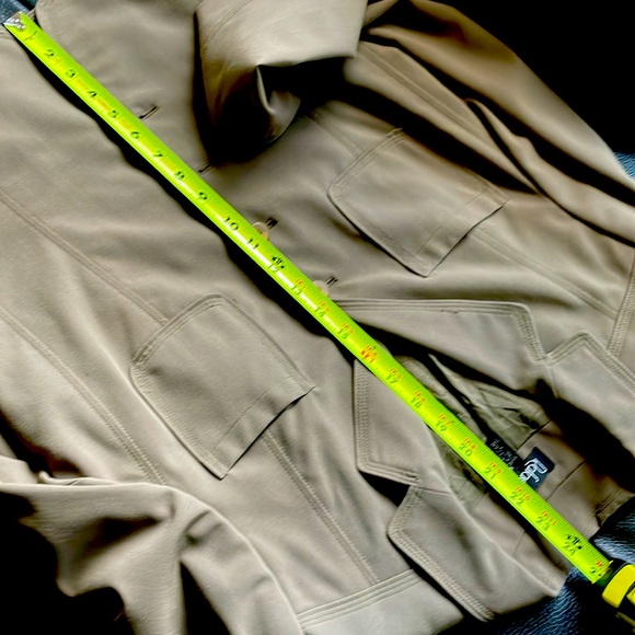 Rafaella Suit Pants Jacket Women Size 10 Deep Olive Close Fitting Jacket Design - Picture 13 of 16